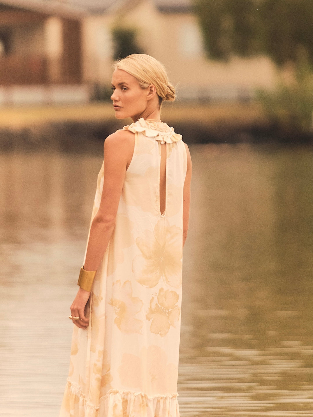 aurora ruffle maxi dress Aurora Ruffle Maxi Dress | Womens Floral Maxi Dress