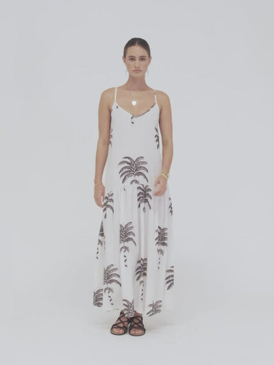 Palmeira Luce Drop Waist Maxi Dress - Hana The Label