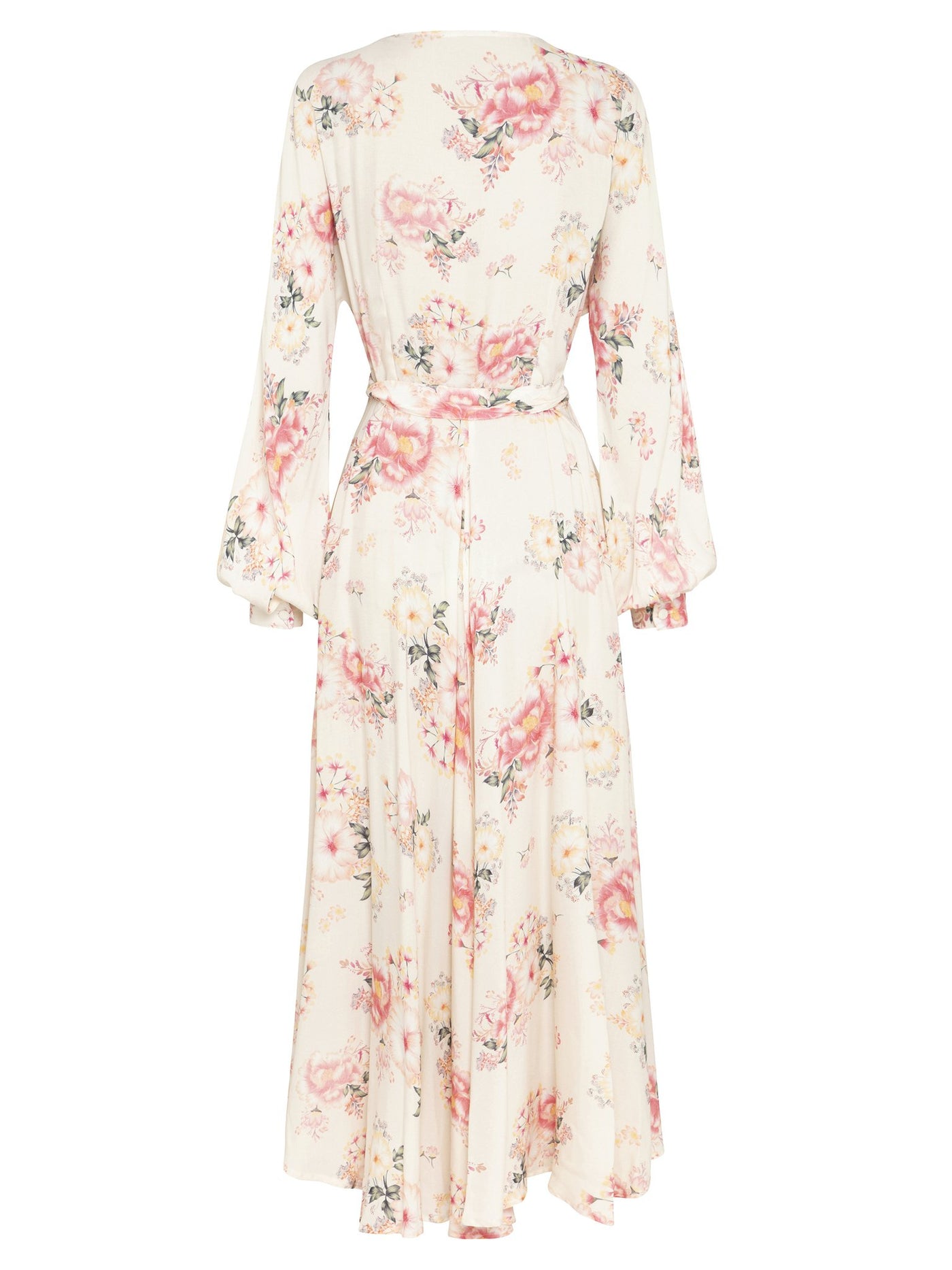 Blush Floral Wrap Maxi Dress | Hana The Label